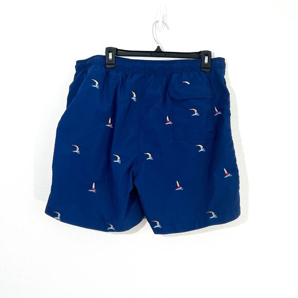 J. McLaughlin Swim Trunks Mens XL Embroidered Summer Preppy Swimmers Shorts - Picture 3 of 6